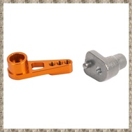 (RSDF) 1 Pcs 25T Servo Arm Horn for A949 A959-B RC Car with D12 Steering Steering Block for D12 1/10