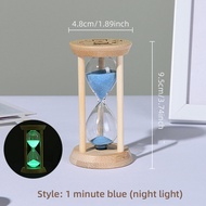 Mini Wooden Sand Timers Bamboo Hourglass 10/15/30 Min Sandglass Timer for Toothbrush Timer Games Cla