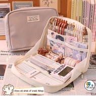 HS 90 ° Large Opening Pen Bag Pencil Case/ Large-capacity Travel Storage Bag for Stationery & ID Car