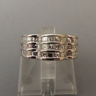 (236)日本直邮 天然钻石戒指1.8ct 铂金 公主方钻石 豪华镶嵌 大气 现货 (236)Direct from Japan Natural diamond ring 1.8ct platinum