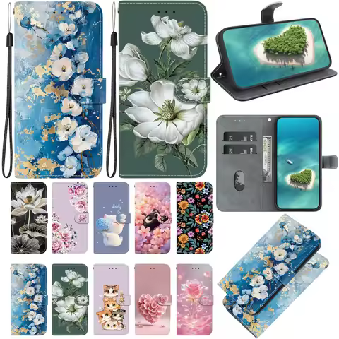 Stand Flip Wallet Case For Nokia 1.4 2.2 2.4 3.4 4.2 5.3 5.4 6.2 7.2 X10 X20 X30 XR20 XR21 G42 G60 C