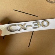 CX30 embossed lettering on MAZDA CX30 trunk