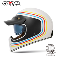 Gille STRIPE Classic Retro Full Face Helmet Single Visor Vintage Helmets