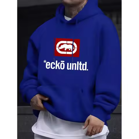 Men's hoodie with graphic "Ecko Unlimited" - Casual sweater long sleeves regular fit Autumn/Winter C