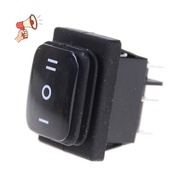 12V Black Waterproof 6Pin DPDT Self Locking Rectangle Rocker Switch