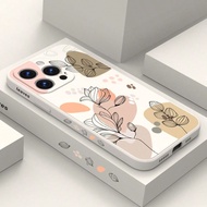 Soft Liquid Silicone Fashion Pattern Fall Prevention Cover Case ForiPhone 16 16e 15 Pro Max 14 Plus 