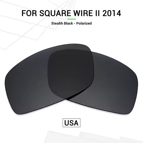 SNARK POLARIZED Replacement Lenses for Oakley Square Wire Il 2014 OO4075 Sunglasses - Multiple Optio