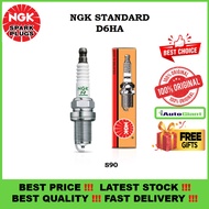 PALAM PENCUCUH NGK SPARK PLUG D6HA , (1PC)  BOX, S90