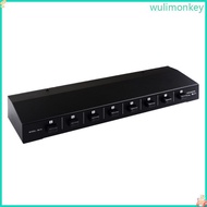 WU 1 Input 8 Output Sound Selector Amplifiers Speaker Switcher Box 10Hz-50KHz Sound Switching Distri