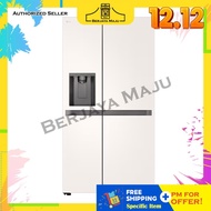 LG Nett 635L Side By Side Inverter Refrigerator GC-L257KQKW (Beige)