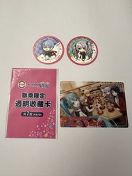 [NEW] 包平郵 壽司郎 x 初音齊人款 透明收藏卡 + 雙面小圓卡