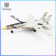 [MinaZ] 1:72 Scale F-14 Tomcat Fighter Jet Model - White & Black ABS Plastic, 10.24inch Length PH
