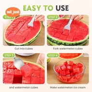 Watermelon Fork Slicer Portable Fruit Cutter Camping Kitchen Gadgets (4 Pieces)