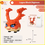 JC Lego Block Digimon - Bricks Education Nano Block / Mainan Balok 3D
