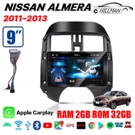 AO จอAndriodตรงรุ่น Nissan Almera 2011-2013 ตรงรุ่น แอนดรอย 2din GPS นิสสัน อเมร่า นาวารา จอandriod