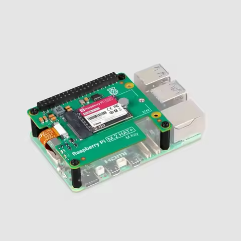 for Raspberry Pi 5 Raspberry Pi M.2 HAT+ with PCI-E cable, Raspberry Pi NVMe 2230 SSD 256GB 512GB, 1