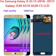 5.2“ Ori/AMOLED LCD For Samsung Galaxy J5 A5 C5 (2016)  (2017) LCD Touch Screen Digitizer Assembly J