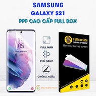 Dán màn hình Samsung S21 / S21 Plus / S21 Ultra full màn hình trong suốt PPF chính hãng Moxiao Xing