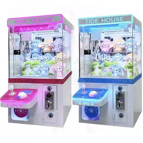 Single-person Coin-operated Children's Mini Claw Machine, Fully Transparent Gacha Machine, Vending M