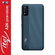 Itel A26 Phone | 2GB RAM + 32GB ROM |  5.7 DISPLAY |  LOCAL SUPPLIER WARRANTY 1 YEAR