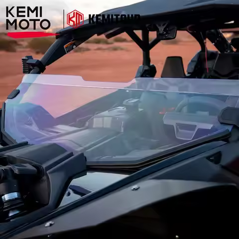 UTV Half 1/2 49.2" Front Windshield Windscreen w/ free Wiper for Can Am Maverick X3 MAX R RR 4x4 XMR