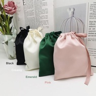 [ZOANA.ID] Satin Silk Satin Velvet Drawstring Pouch Cosmetic Souvenir Pouch