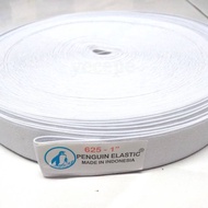 2.5cm 1inch Drawstring Rubber [Per meter] 2.5cm penguin elastic rubber / 1inch / penguin elastic rub