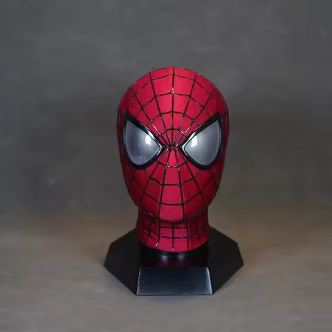 Hot Marvel Movie Spider-Man 2 Handmade Mask 1:1 3D Amazing Spider-Man Halloween Cosplay Costume Mask