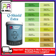 5L Nippon Paint Exterior Q-Shield Extra Delightful Greens & Blue Greens (1652-1695)