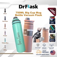 DrFlask HADIAH PREMIUM TUMBLER VIRAL 750ML - Botol Vacuum Tahan Panas/Sejuk 6H Boleh Ukir Nama