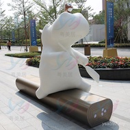 Shopping Mall Beauty Chen Yuanlin Glass Steel Square Leisure Area Outdoor Seat Landscape Seat Public
