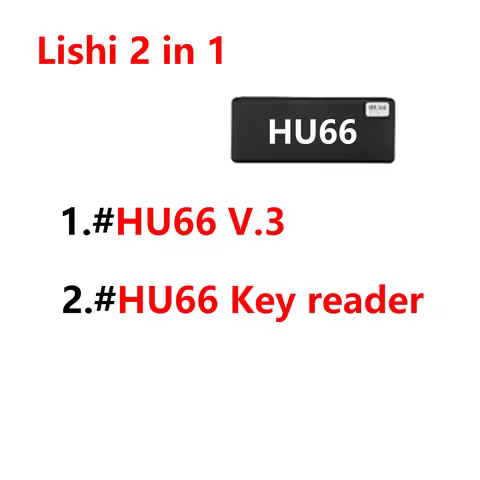 Lishi 2 in 1 HU66 For VW /Audi /Skoda /Open Car Door HU66 V.3 HU66Key Reader Locksmith tool