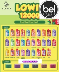 [BEL STORE] ELFBAR LOWIT 12K LOW IT 12000 LONG LASTING TYPE C USB CABLE READY STOCK