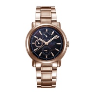 ARIES GOLD CHRONOGRAPH INSPIRE CONTENDER ROSE GOLD STAINLESS STEEL B 7302 RG-BKRG WOMEN'S WATCH