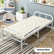 Reday Stcok Katil Lipat Foldable Bed Frame Bedroom Furniture/Bed Base/Katil Single Besi Lipat/Katil Bujang