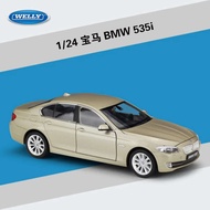 ≮610≯1:24 Welly Bmw 5 Series 535I Alloy Die-Cast & Toy Metal Vehicles Car Model High Simulation Coll