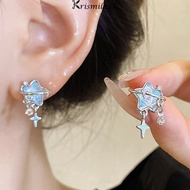 COD- Super Cute Blue Star Stud Earrings Modern ​​Unique Sweet And Gentle Suitable For Each Individua