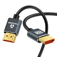 Ultra Thin HDMI Cables 15FT, Slim & Flexible Soft 8K 4K HDMI to HDMI Cable (HDMI Cord) Support 4K@12