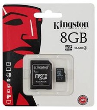 金士頓 Kingstone 記憶卡 (8GB) Micro SD HC Calss4