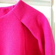 💖Fuchsia pink Shoulder Folded Dress