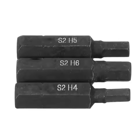 3pcs H4 H5 H6 Hexagon Screwdriver Bits 8mm Hex Shank 36mm Hand Tools S2 Alloy Steel Suitable For Dri
