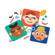 Manhattan Toy Making Faces 34-Piece Bilingual Emotion Toy for Kids 3 Years and Up for English and Fr