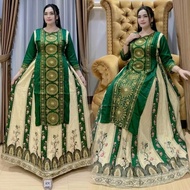 Dress Hindi Tulang Pijamasjo Rayon Premium Dress LD 110 PB 138 Dress Modern Embroidered Dress