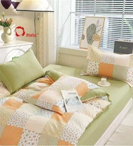 High Quality Cotton Cadar 2100TC HQ Cotton 7in1 Comforter set Getah KeLiling Bedsheet tinggi 16inci