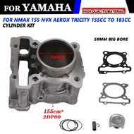 Motorcycle 58Mm Cylinder Piston Kit For Yamaha NMAX SNIPER155 AEROX Cylinder block assembly parts