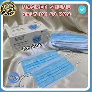 MASKER 3PLY / MASKER 3 PLY / MASKER BIRU - 50 Pcs