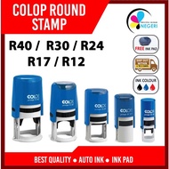 SAME DAY POST OUT  COLOP Self-Inking Round R12 R17 R24 R30 R40