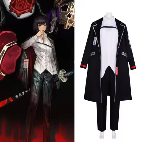 Game Limbus Company Black Uniform Cosplay Suit YiSmael Rodion Faust Full Set Carnival Stage Performa