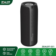 ZEALOT S51 Portable Bluetooth Speaker 16W, IPX4 Waterproof, Type-C Charging, 1800mAh Battery, Deep B