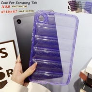 SAMSUNG galaxy Tab A 8.0 T290/T295 / TAB A7 LITE 8.7 T220 T225 Clear Soft TPU Shockproof Case Cover Fashion Color Clear Jelly Cover